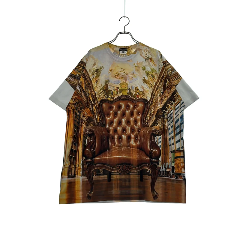 COMME des GARCONS HOMME PLUS / コムデギャルソンオムプリュス | 2024SS | ポリエステル 総柄 オーバーシルエット Tシャツ カットソー | M | メンズ