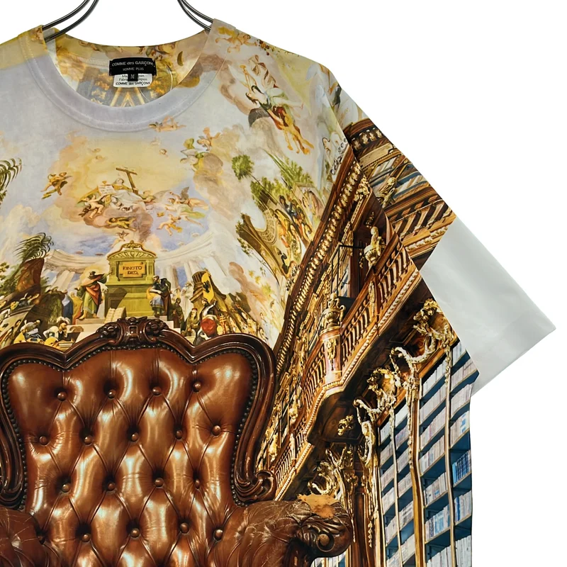 COMME des GARCONS HOMME PLUS / コムデギャルソンオムプリュス | 2024SS | ポリエステル 総柄 オーバーシルエット Tシャツ カットソー | M | メンズ