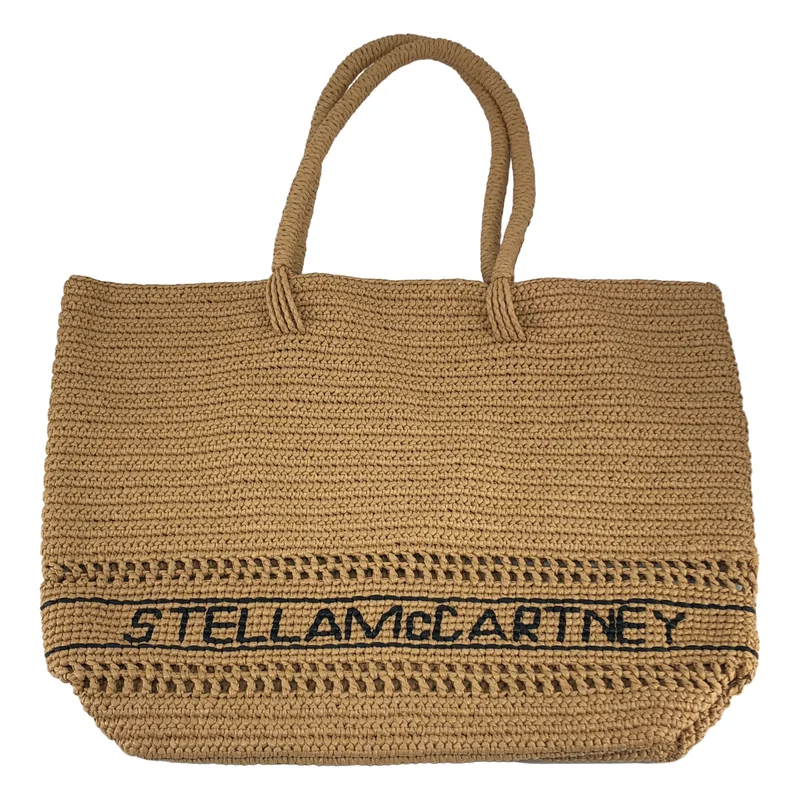 STELLA McCARTNEY / ステラマッカートニー | ロゴ ラフィア トートバッグ |