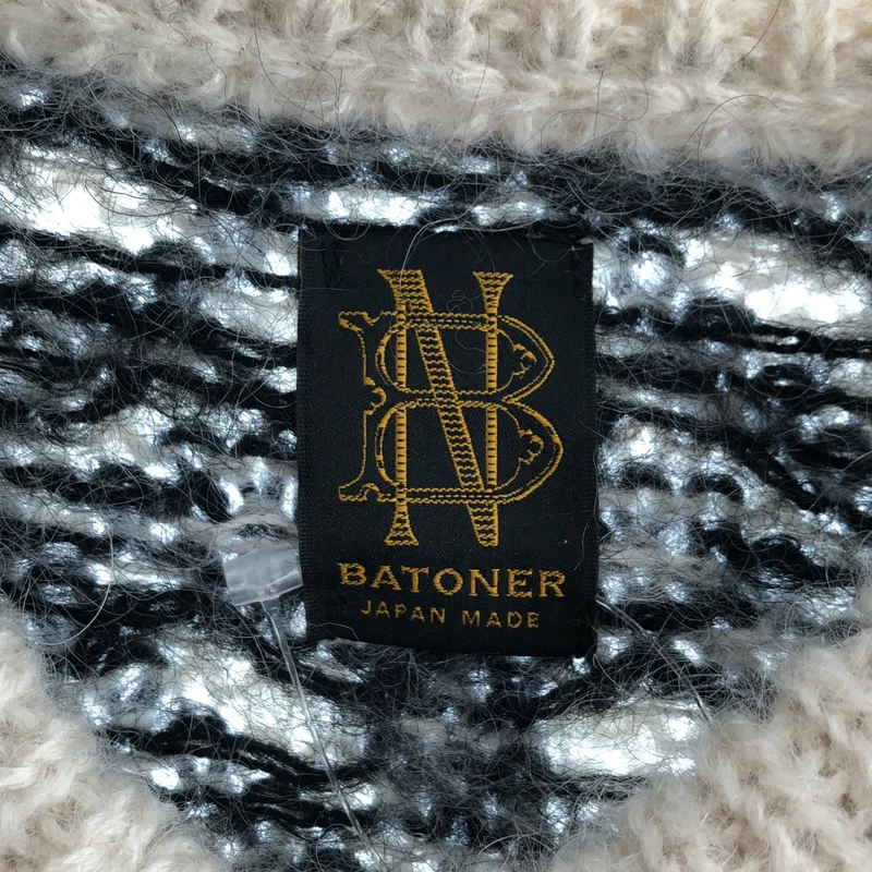 BATONER / バトナー | 2023AW | MOHAIR LATOVIAN CREW NECK モヘヤ ラトビアン クルーネック ニット | 1 | レディース
