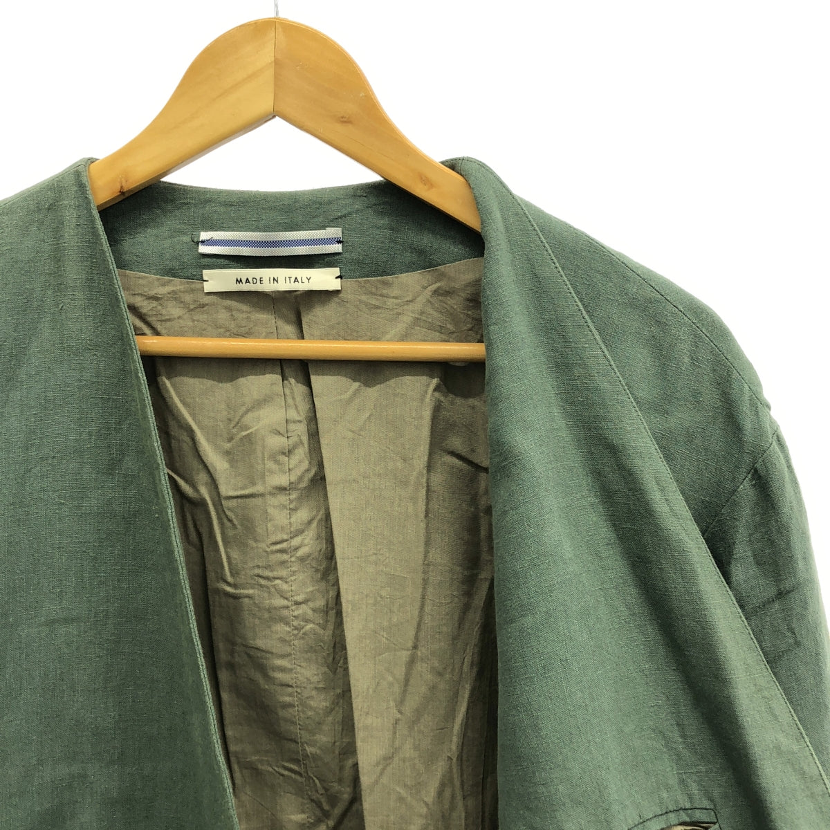 Cristaseya / クリスタセヤ | 2023SS | COLLARLESS JACKET リネン ノー