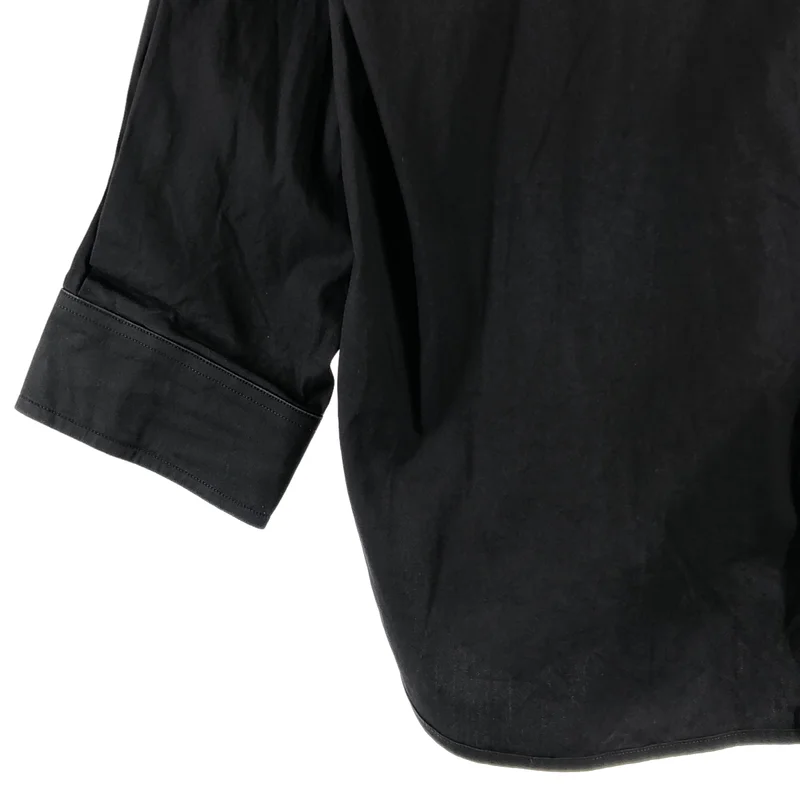 BALENCIAGA / バレンシアガ | コットン ワンポイントロゴ オーバーシルエット シャツ ブラウス | 40 | レディース