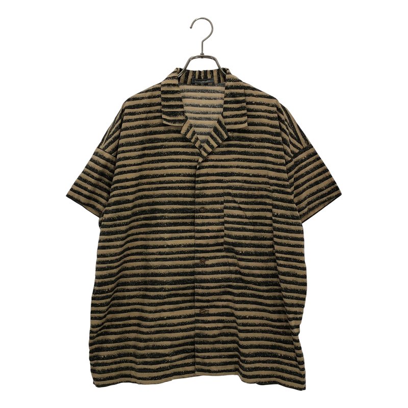 ISSEY MIYAKE MEN / イッセイミヤケメン | ボーダー オープンカラーシャツ | M | メンズ