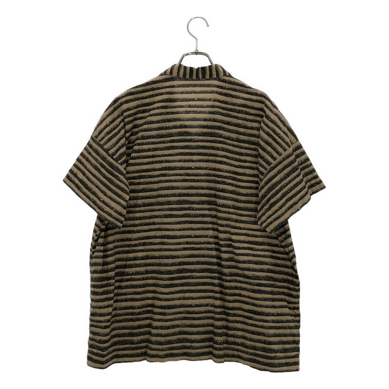 ISSEY MIYAKE MEN / イッセイミヤケメン | ボーダー オープンカラーシャツ | M | メンズ