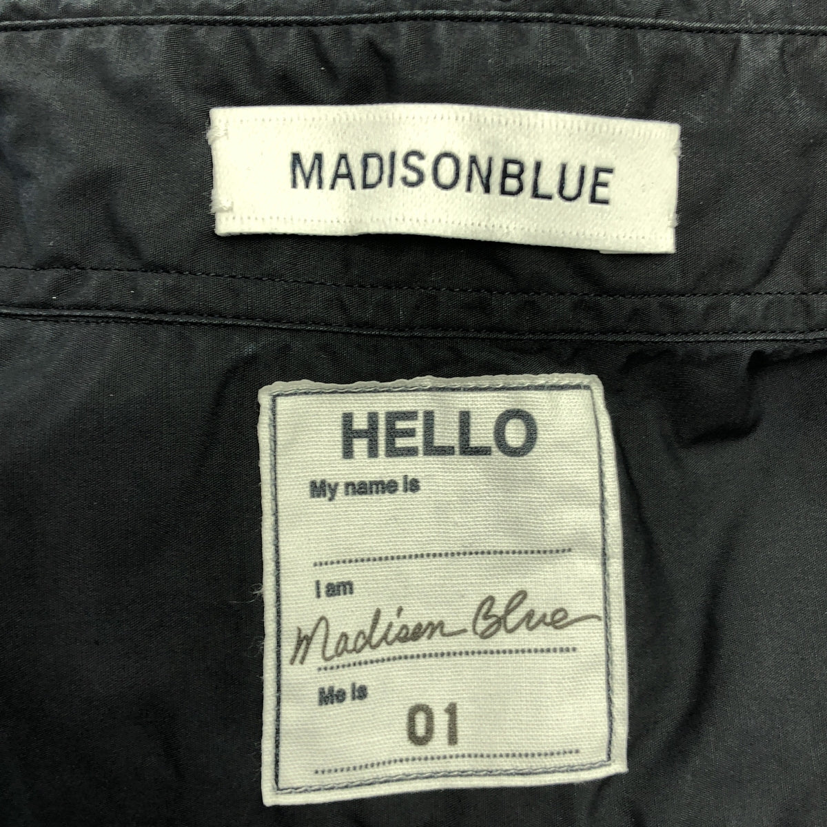 MADISON BLUE / マディソンブルー | ロゴ エンブロイダリー シャツ | 0 | チャコールグレー系 | レディース MADISON BLUE / マディソンブルー | ロゴ エンブロイダリー シャツ | 0