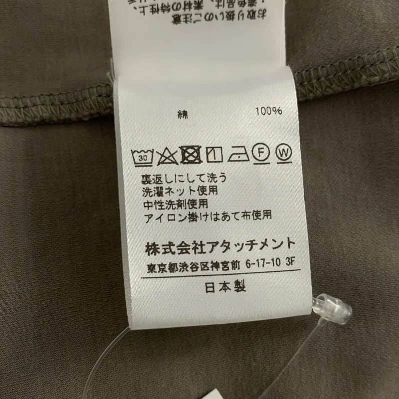 ATTACHMENT / アタッチメント | 2021SS | COTTON DOUBLE FACE T-SHIRT / コットン ダブルフェイス Tシャツ | 1 | メンズ