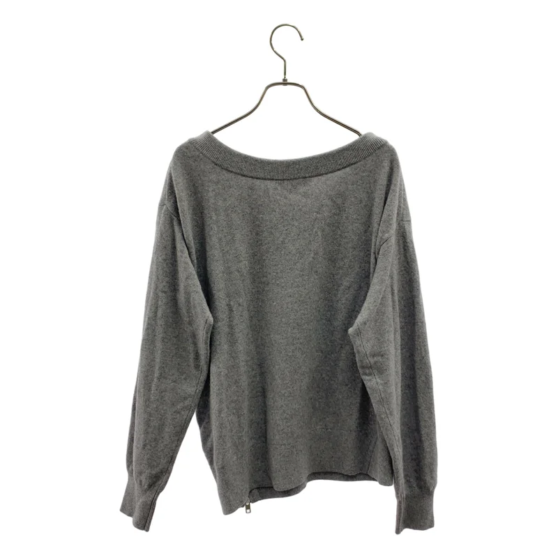 ALEXANDER WANG / アレキサンダーワン | ウール カシミヤ サイドジップ Vネックニット | S | レディース