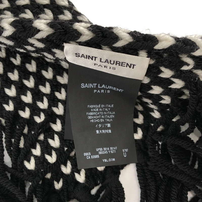 SAINT LAURENT PARIS / サンローランパリ | 2014AW | エディ期 フリンジマフラー | U | その他