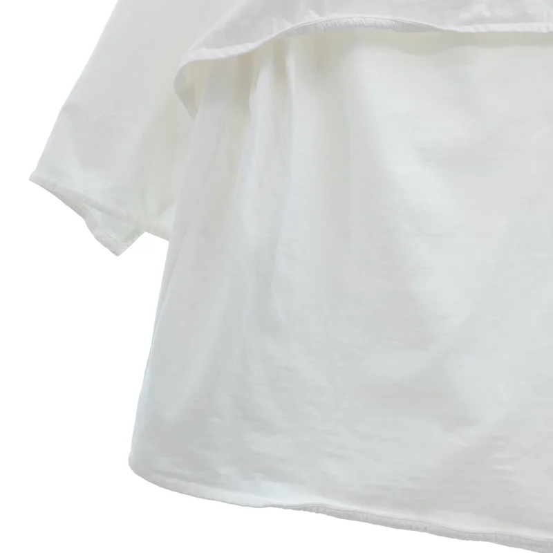 JIL SANDER / ジルサンダー | 2024SS | コットン バックジップレイヤードTシャツ | S | レディース