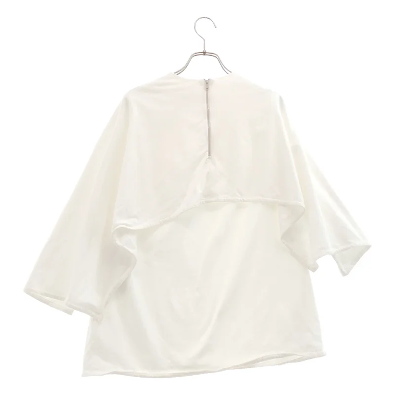 JIL SANDER / ジルサンダー | 2024SS | コットン バックジップレイヤードTシャツ | S | レディース