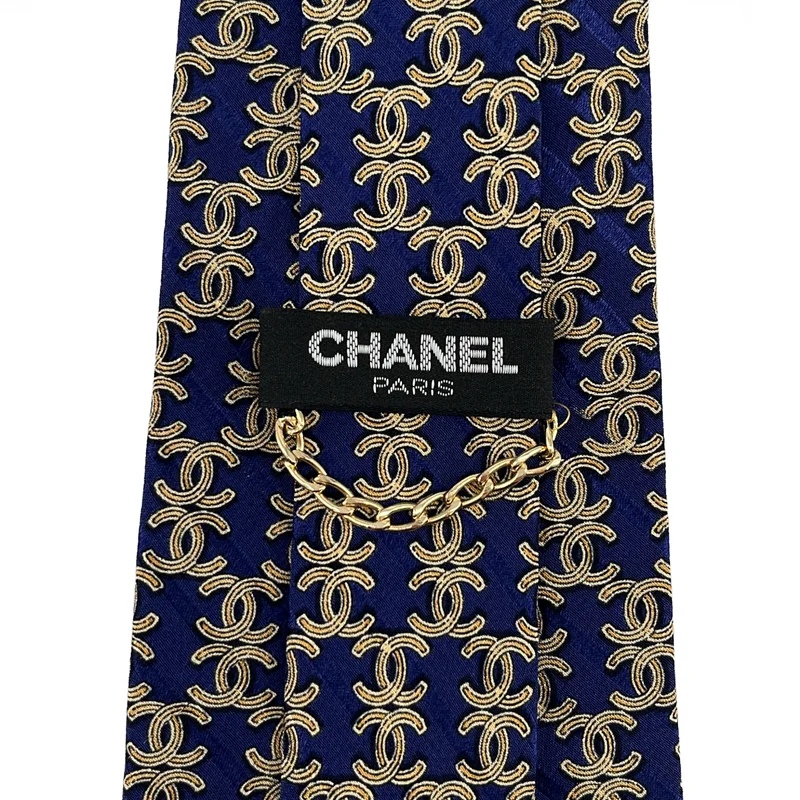 CHANEL / シャネル | シルク 総柄 ココマーク スーツ ネクタイ |