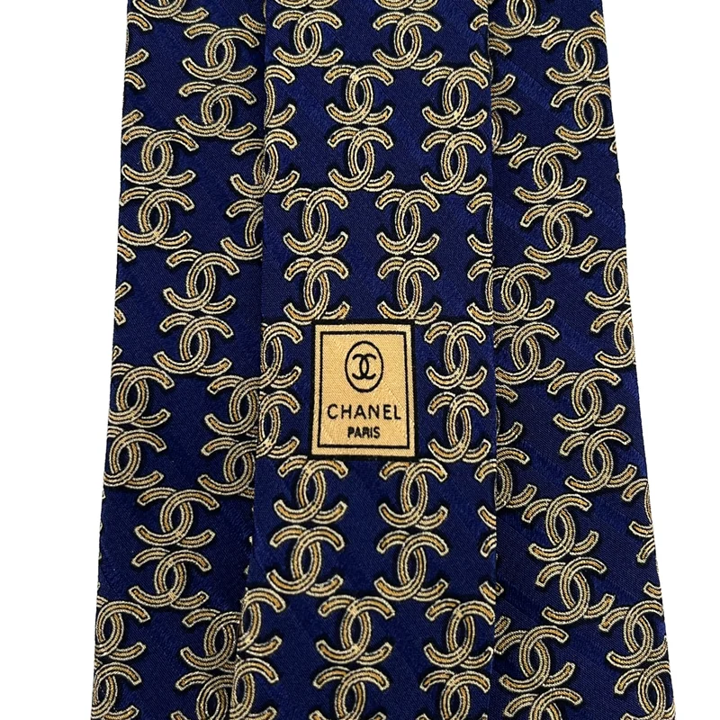 CHANEL / シャネル | シルク 総柄 ココマーク スーツ ネクタイ |