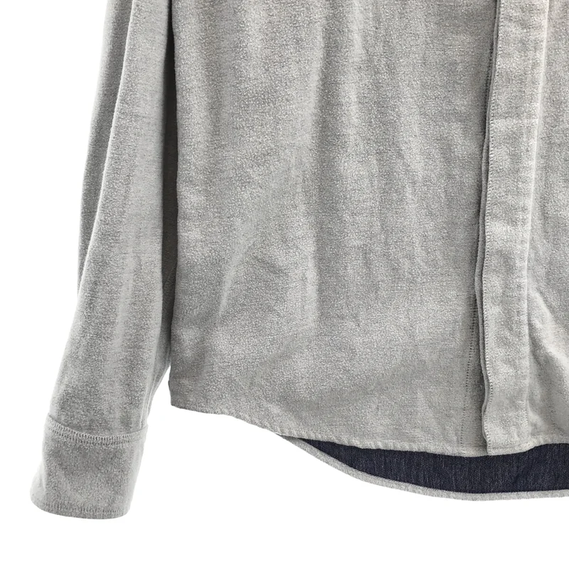 steven alan / スティーブンアラン | ダブルフェイス フランネル バンドカラーシャツ | M | メンズ