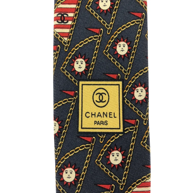 CHANEL / シャネル | シルク 総柄 ココマーク スーツ ネクタイ |