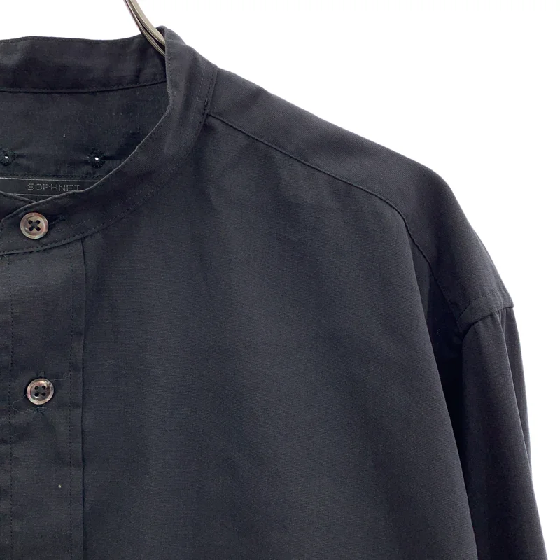 SOPHNET. / ソフネット | 2022SS | BIG BAND COLLAR SHIRT リネン混 バンドカラーシャツ | M | メンズ