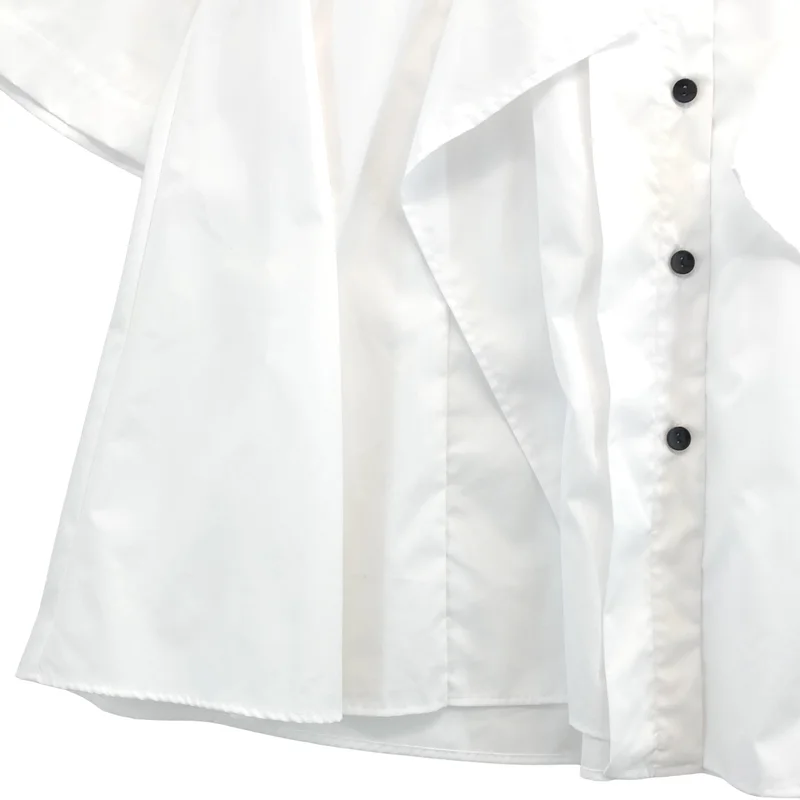 ENFOLD / エンフォルド | 2026SS | TUCK COLLAGE SHIRT タック カレッジ シャツ | 38 | レディース