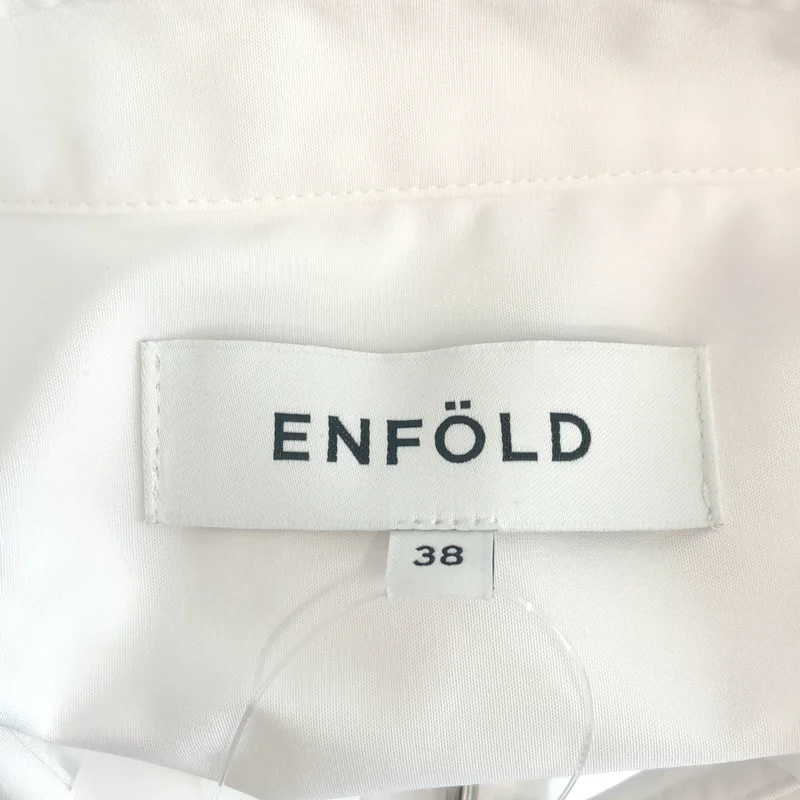 ENFOLD / エンフォルド | 2026SS | TUCK COLLAGE SHIRT タック カレッジ シャツ | 38 | レディース