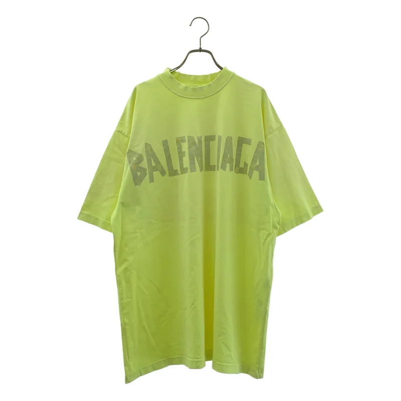 BALENCIAGA / バレンシアガ | 2023SS | TAPE TYPE ダメージ加工 テープロゴ Tシャツ | S | メンズ