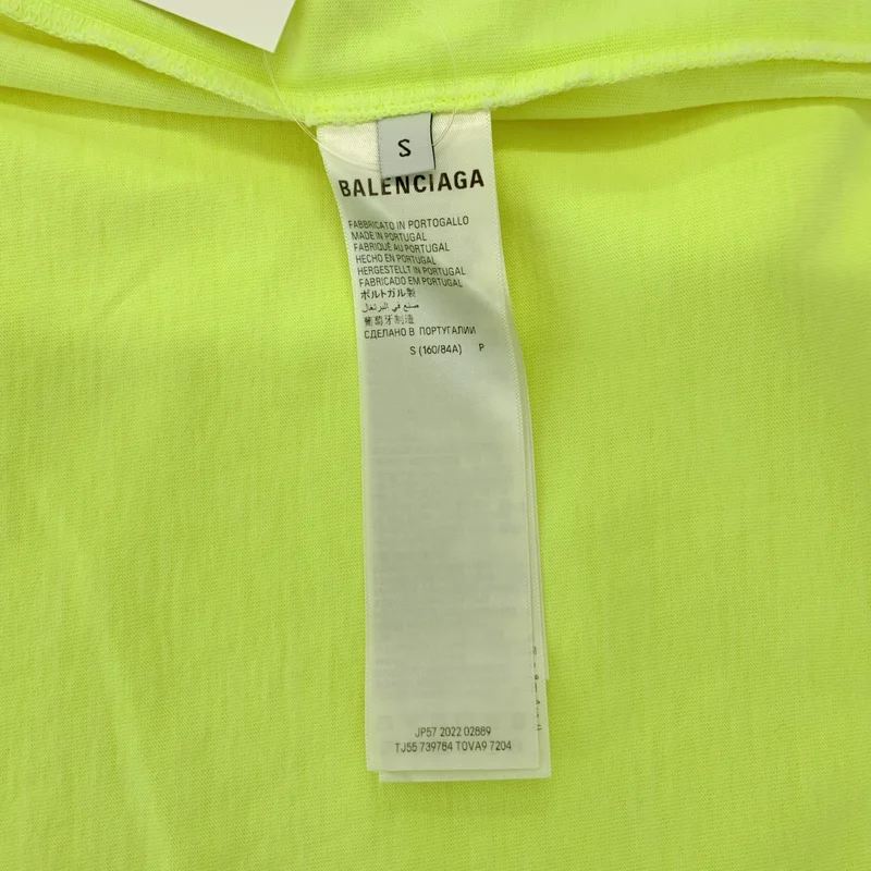 BALENCIAGA / バレンシアガ | 2023SS | TAPE TYPE ダメージ加工 テープロゴ Tシャツ | S | メンズ