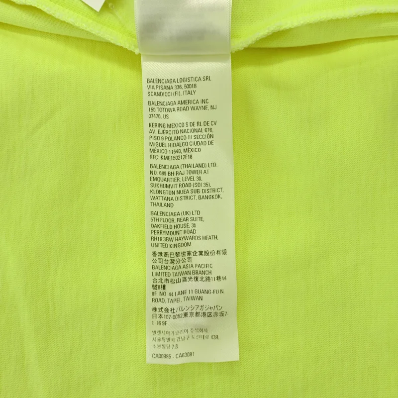 BALENCIAGA / バレンシアガ | 2023SS | TAPE TYPE ダメージ加工 テープロゴ Tシャツ | S | メンズ