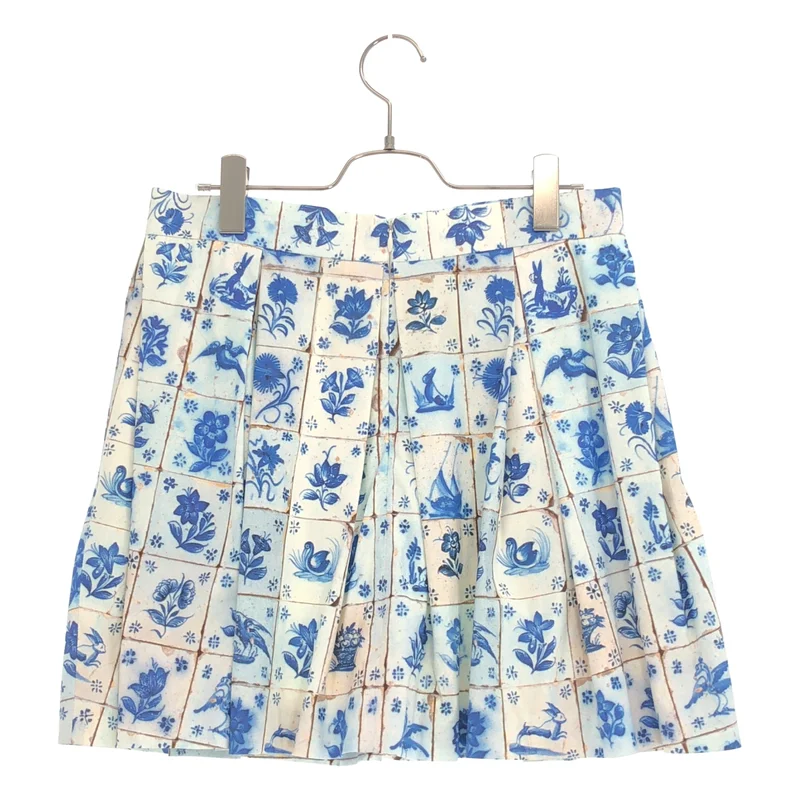 PRADA / プラダ | コットン タイルプリント スカート | 42S | レディース