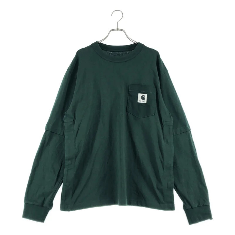 sacai / サカイ | 2025AW | ×Carhartt WIP / Cotton Jersey L/S T-Shirt レイヤード Tシャツ | 3 | メンズ