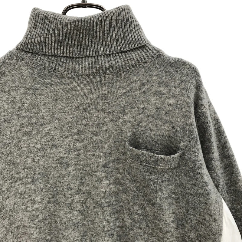 sacai / サカイ | バックプリーツ タートルネックニット | 2 | レディース
