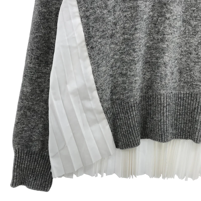 sacai / サカイ | バックプリーツ タートルネックニット | 2 | レディース