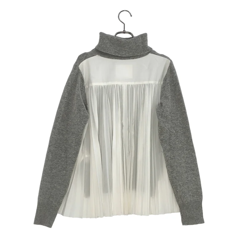 sacai / サカイ | バックプリーツ タートルネックニット | 2 | レディース