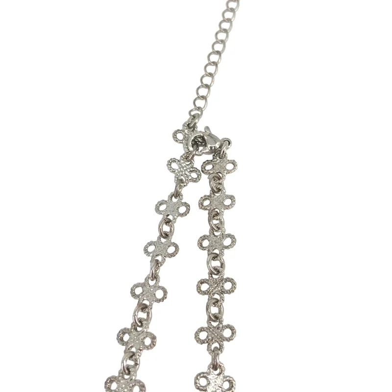 tanakadaisuke / タナカダイスケ | crystal ribbon chain necklace ネックレス |