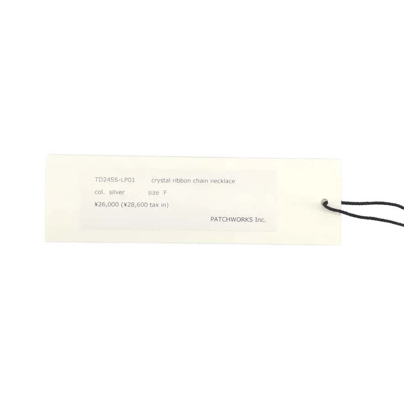 tanakadaisuke / タナカダイスケ | crystal ribbon chain necklace ネックレス |