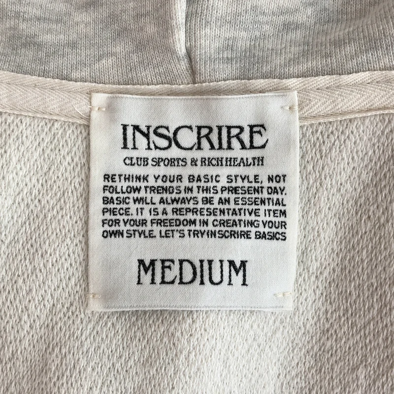 INSCRIRE / アンスクリア | ZERO LOOP ZIP PULLOVER LOGO PARKER / ゼロループ ジップ プルオーバーパーカー | M | レディース