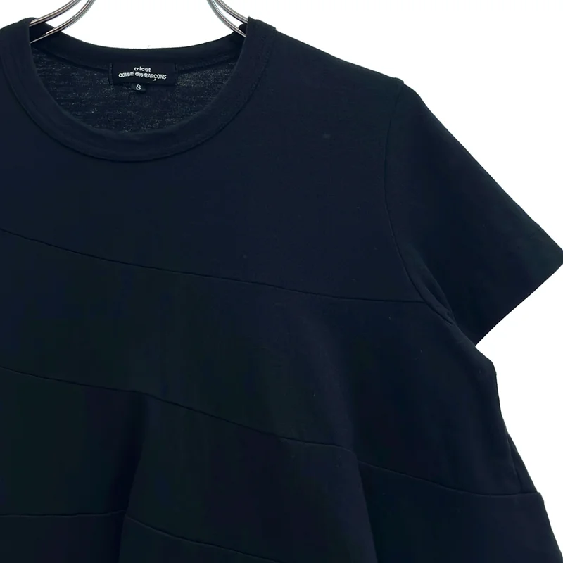 tricot COMME des GARCONS / トリココムデギャルソン | コットン 再構築 Tシャツ_半袖 TQ-T005 | S | レディース