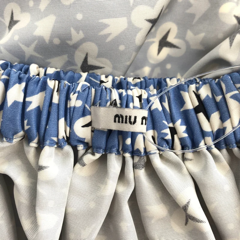 miu miu / ミュウミュウ | シルク 総柄 イージースカート | 40 | レディース