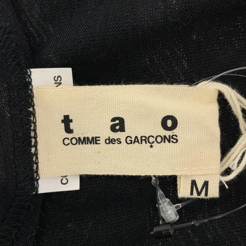 tao COMME des GARCONS / タオコムデギャルソン | 2008AW | リボンテープ フラワー装飾 カットソー | M | レディース