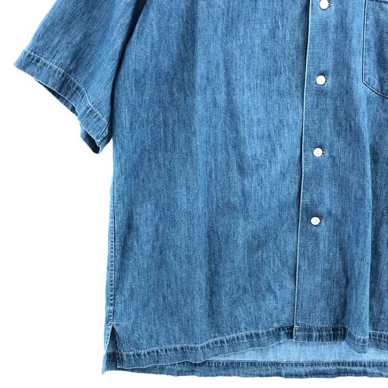 AURALEE / オーラリー | 2024SS | SELVEDGE SUPER LIGHT DENIM HALF SLEEVED SHIRT シャツ | 3 | メンズ