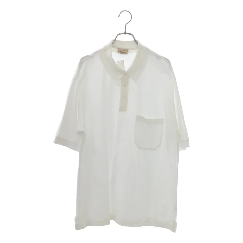 HERMES / エルメス | Hロゴ 刺しゅう ポロシャツ | XL | メンズ