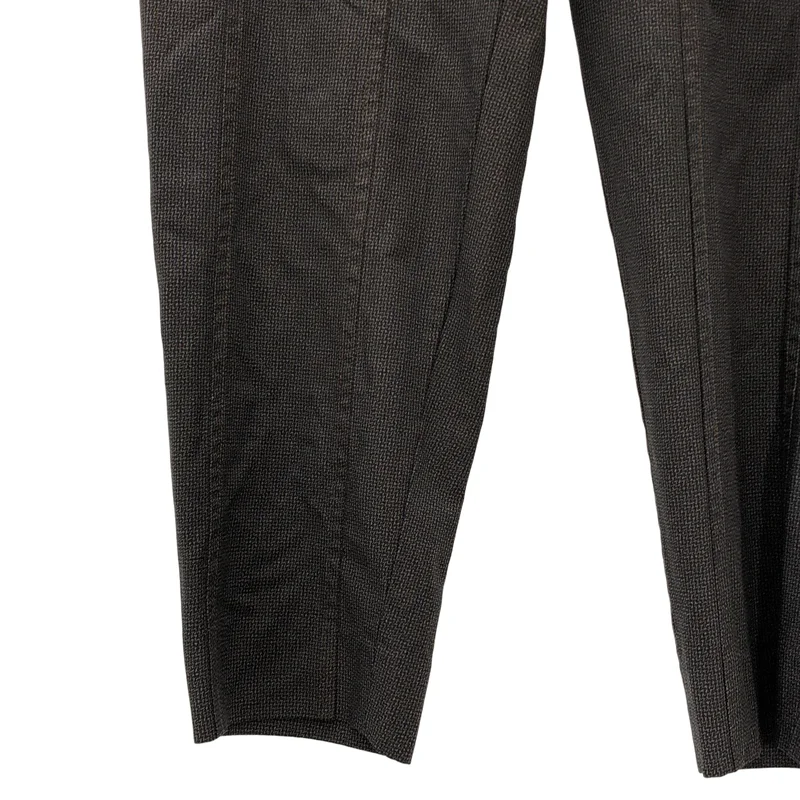 COMME des GARCONS HOMME DEUX / コムデギャルソンオムドゥ | 2025SS | ポリ縮絨 格子柄 ダブルプリーツパンツ | S | メンズ