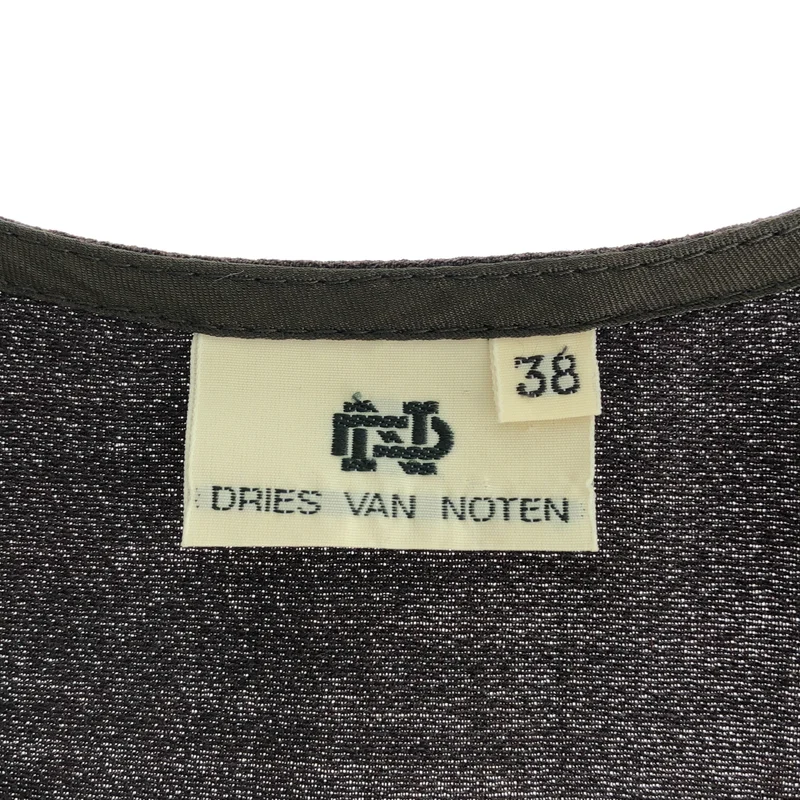 DRIES VAN NOTEN / ドリスヴァンノッテン | レーヨン オーバーシルエット ノースリーブ ワンピース | 38 | レディース