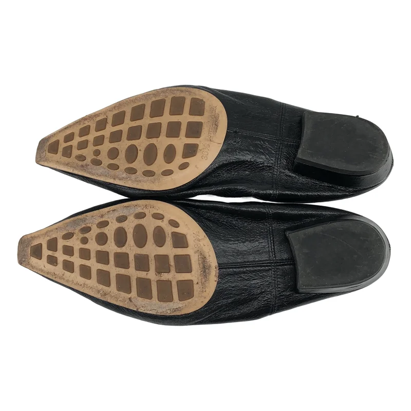 BOTTEGA VENETA / ボッテガヴェネタ | アーモンド レザー フラットシューズ | 36 1/2 | レディース