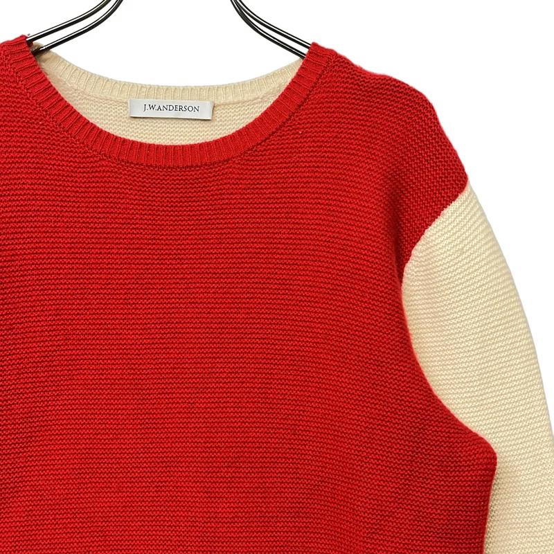 JW Anderson / ジェイダブルアンダーソン | カシミヤ 2トーン プルオーバー ニット | S | メンズ