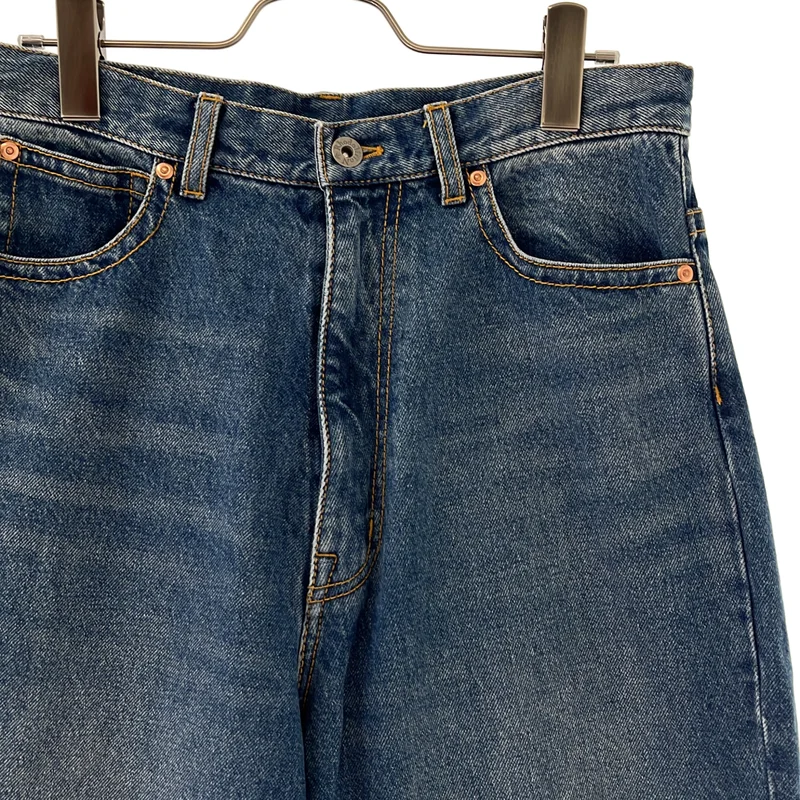 Rhodolirion / ロドリリオン | 90's Loose Straight Jean Pant / ドローストリング ルーズストレートデニムパンツ | 0 | レディース
