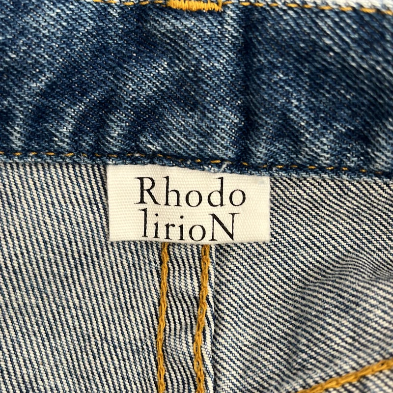 Rhodolirion / ロドリリオン | 90's Loose Straight Jean Pant / ドローストリング ルーズストレートデニムパンツ | 0 | レディース
