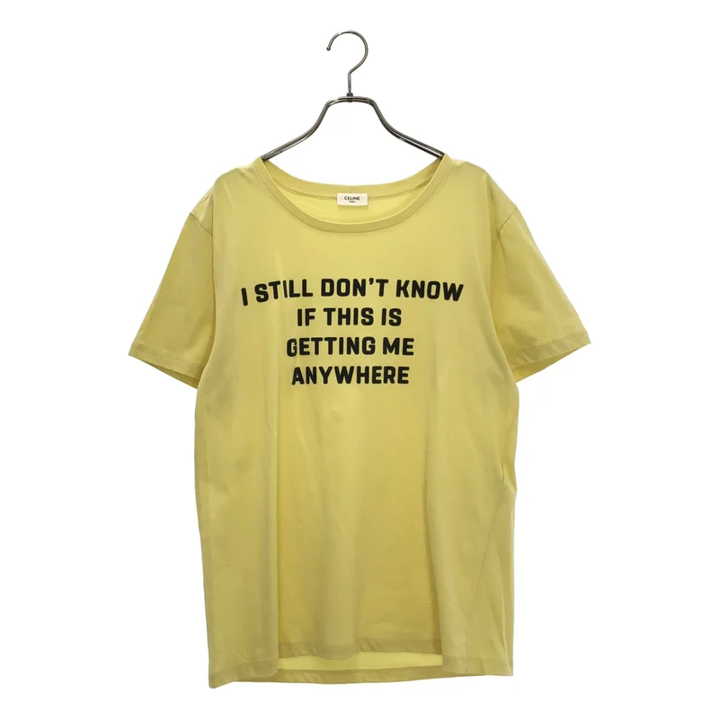 CELINE / セリーヌ | 2020SS | × David Kramer / Flocked Cotton Tee / フロック コットンTシャツ | L | メンズ