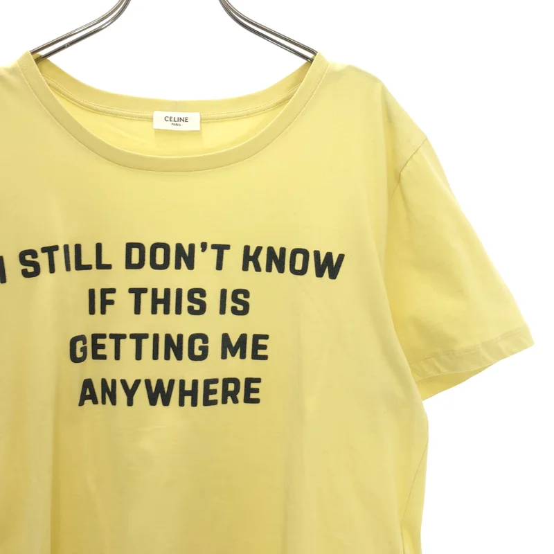 CELINE / セリーヌ | 2020SS | × David Kramer / Flocked Cotton Tee / フロック コットンTシャツ | L | メンズ