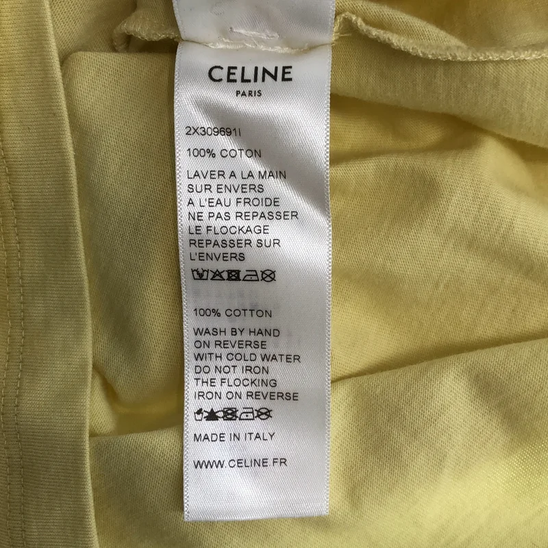 CELINE / セリーヌ | 2020SS | × David Kramer / Flocked Cotton Tee / フロック コットンTシャツ | L | メンズ