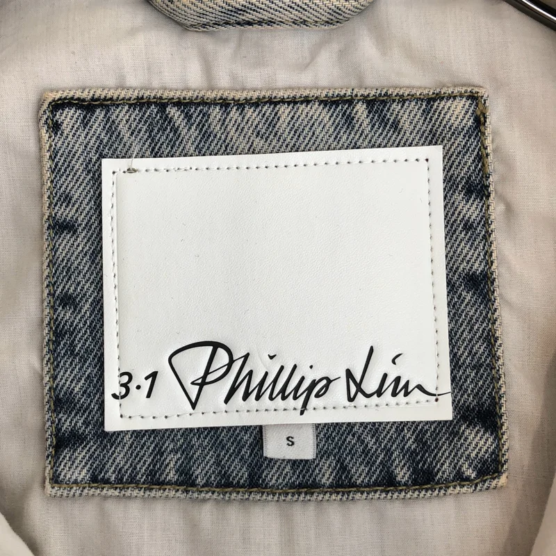 3.1 Phillip Lim / スリーワンフィリップリム | ダメージ加工 ビジュー スリーブレス デニム ベスト | S | レディース