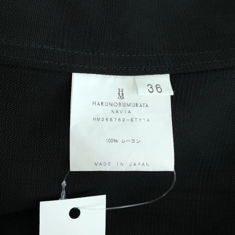 HARUNOBUMURATA / ハルノブムラタ | 2026SS | REMOVABLE COLLAR VISCOSE SHIRT / ビスコース 2WAY 比翼シャツ | 36 | レディース