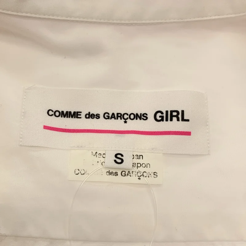 COMME des GARCONS GIRL / コムデギャルソンガール | 2017AW | コットン ステッチワーク 丸襟 シャツ ブラウス | S | レディース