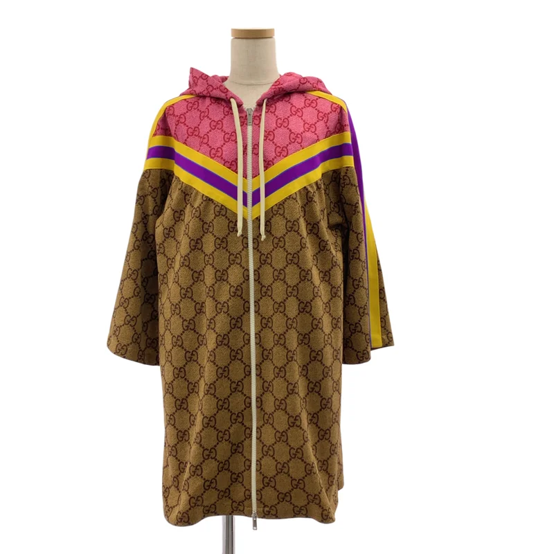 GUCCI / グッチ | GG総柄 テクニカルジャージ コート | S | レディース